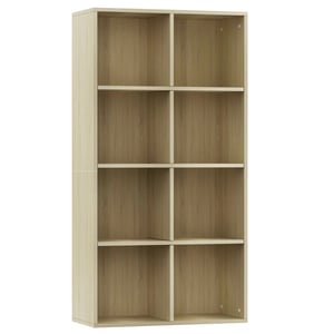 

vidaXL Book Cabinet/Sideboard Sonoma Oak 66x30x130 cm Engineered Wood