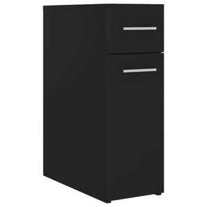 

vidaXL Apothecary Cabinet Black 20x45.5x60 cm Engineered Wood