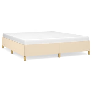 

vidaXL Box Spring Bed Frame Cream 180x200 cm 6FT Super King Fabric