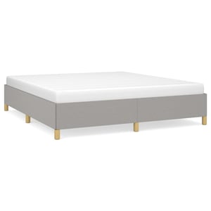 

vidaXL Box Spring Bed Frame Light Grey 180x200 cm 6FT Super King Fabric