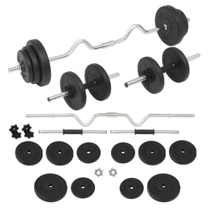 

vidaXL Barbell and Dumbbell Set 30 kg