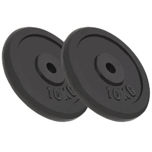 

vidaXL Weight Plates 2 pcs 2x10 kg Cast Iron