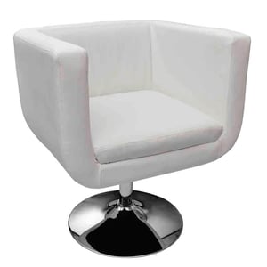 

vidaXL Bar Stool White Faux Leather