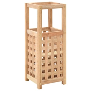 

vidaXL Umbrella Stand Solid Walnut Wood 18x18x50 cm