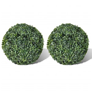 

vidaXL Boxwood Ball Artificial Leaf Topiary Ball 27 cm 2 pcs