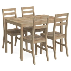 

vidaXL 5 Piece Dining Set Solid Wood Acacia