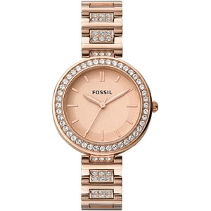 Fossil Karli Three-Hand Rose Gold-Tone Stainless Steel Watch BQ3181