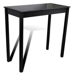 

vidaXL Bar Table MDF Black 115x55x107 cm