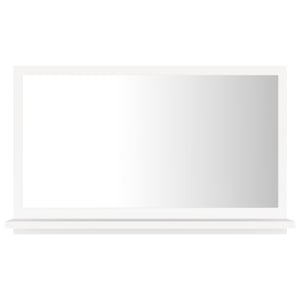 

vidaXL Bathroom Mirror White 60x10.5x37 cm Engineered Wood