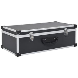 

vidaXL CD Case for 80 CDs Aluminium ABS Black
