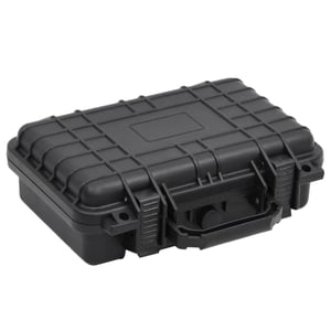 vidaXL Portable Flight Case Black 33x22x10 cm PP