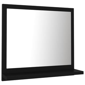 vidaXL Bathroom Mirror Black 40x10.5x37 cm Engineered Wood