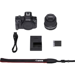 

Canon EOS R50 Camera Body Black + RF-S 18-45mm F/4.5-6.3 IS STM + Vlogger Kit