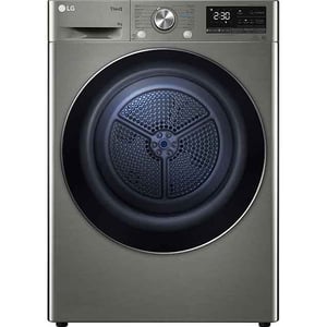 Lave-linge LG à chargement frontal (Lavage et Séchage), Charge : 7/4 kg,  Argent, Moteur Inverter Direct Drive, 6 Mouvements associés DD, Steam+,  TurboWash