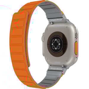 

Blupebble Terminio Silicone Reversible Magnetic Watch Strap Grey/Orange