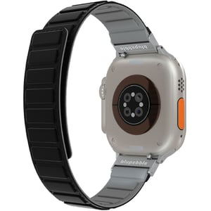 

Blupebble Sass Pordoi Silicone Rversible Magnetic Watch Strap Black/Grey