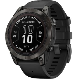 

Garmin Fenix 7 Pro Sapphire Solar Edition Carbon Gray DLC Titanium with Black Band Smartwatch 47mm 010-02777-11