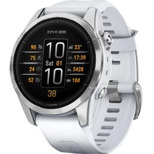 

Garmin Epix Pro Gen 2 Standard Edition Silver With Whitestone Band Smartwatch 42mm 010-02802-01