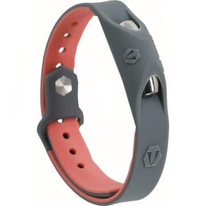 Healvis 16G Microcurrent Wristband Grey/Pink
