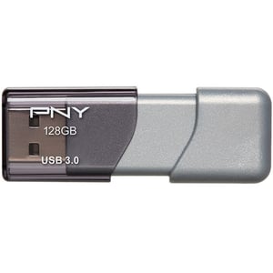 PNY Turbo Attache 3 Flash Drive USB3.0 128GB Silver P-FD128TBOP-GE