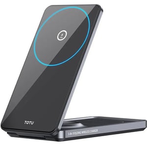 Totu 3-in-1 Magnetic Wireless Charger Black