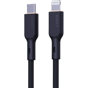 

Aukey Nylon Braided USB-C To Lightning Cable 1m Black