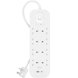 

Belkin SRB003AR2M 8 Way Extension Strip 18W