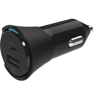 

Scosche Powervolt PD32 Dual Port USB C/A Car Charger Black
