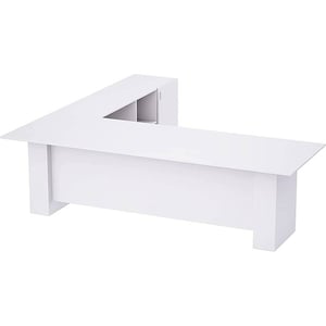 

Mahmayi L Shaped Workstation Table Storage Shelves Cabinet