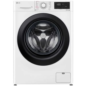 Lave-linge LG à chargement frontal (Lavage et Séchage), Charge : 7/4 kg,  Argent, Moteur Inverter Direct Drive, 6 Mouvements associés DD, Steam+,  TurboWash