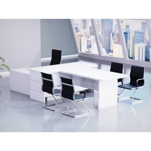 

Mahmayi L Shaped Table With Storage Shelves 340x180x75cm