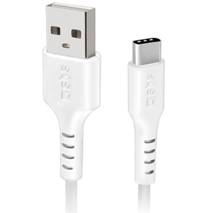 SBS USB 2.0 To Type-C Data Sync Charging Cable 1.5m White