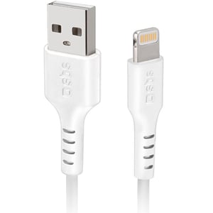 SBS USB To Lightning Data Sync Charging Cable 1m White