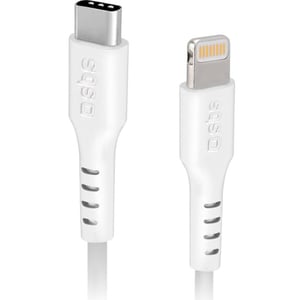 SBS Lightning To USB Type-C Data Sync Charging Cable 1m White