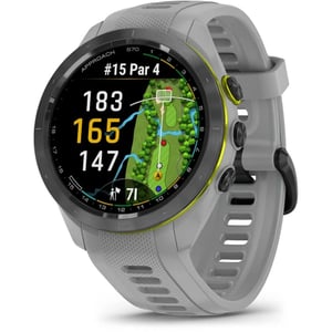 

Garmin 010-02746-11 Approach S70 Smart Watch Black Bezel With Powder Grey Band Grey