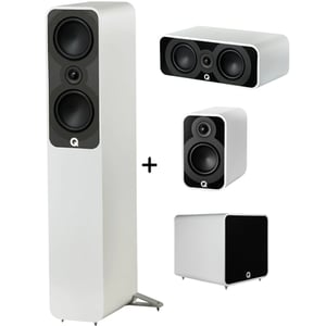 

Q Acoustics Floor Standing Speaker 5040+5090+5010+B12 - White