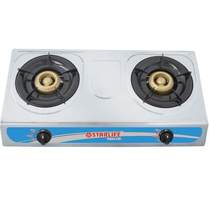 

Starlife 2 Burner Gas Stove Stainless Steel SL-1118