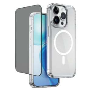 Mobigear MagSafe Case With Screen Protector Clear iPhone 15 Pro Max