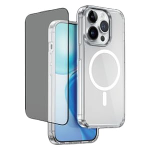 Mobigear MagSafe Case With Screen Protector Clear iPhone 15 Pro