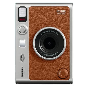 Fujifilm Instax Mini Evo Instant Film Camera Brown