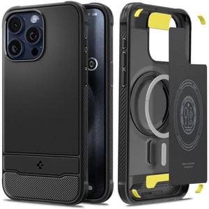 

Spigen Rugged Armor MagFit Case Matte Black iPhone 15 Pro