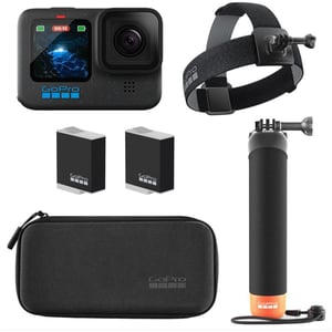

Go Pro Hero 12 Black Action Camera + Floating Handgrip + HeadStrap + Enduro Battery + Case