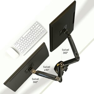NB Dual Monitor Desk Mount Black