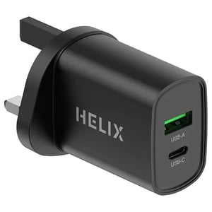 

Helix Dual Port Wall Charger Black