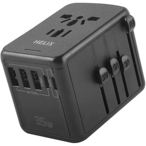 

Helix 1 Pc Universal Travel Adaptor Black