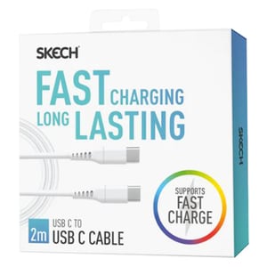 

Skech USB-C To USB-C Cable 2m White