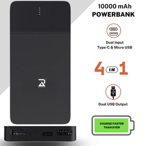 

Radalifestyle Power 9 Fast Charging Power Bank Quick-Charge 15W 10000mAh