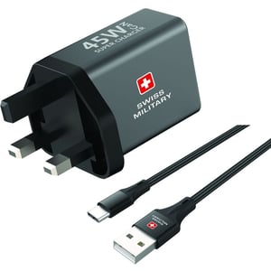 

Swiss Military GaN Wall Charger 2m Black