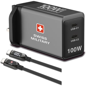 

Swiss Military GaN Charger 2m Grey