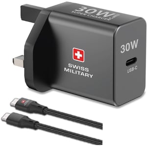 

Swiss Military GaN Charger 1.5m Grey